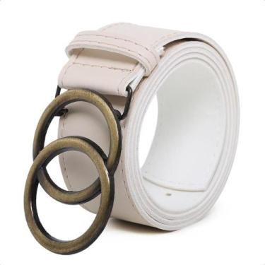 Imagem de Cinto Feminino Off White Argola Dupla Blogueira Tendência 24 - Bless A
