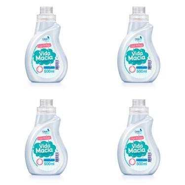 Imagem de Kit 4 Und Lava Roupas Vida Macia Baby 500ml