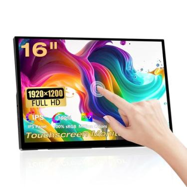 Imagem de Monitor Portátil Pisichen 16" Touchscreen - 1920x1200P
