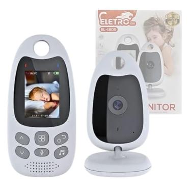 Imagem de Babá Eletrônica, Câmera para Bebê, Monitor LCD Colorido, Visão Noturna, Comunicação Bidirecional, Branco