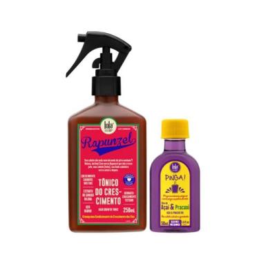 Imagem de Kit Lola Rapunzel Tonico de Crescimento 250ml + Pinga! Óleo Açaí e Pra