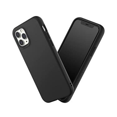Imagem de RhinoShield Capa compatível com [iPhone 11 Pro] | SolidSuit - Capa protetora de design fino absorvente de choque com acabamento fosco premium 3,5 m/3,4 m de proteção contra quedas - Preto clássico