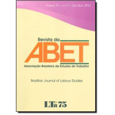 Imagem de Revista da ABET - Vol. - Associação Brasileira de Estudos do Trabalho 
