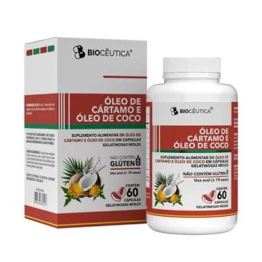Imagem de Óleo de Cártamo e Óleo de Coco em Cápsulas Gelatinosa 60caps Biocêutic