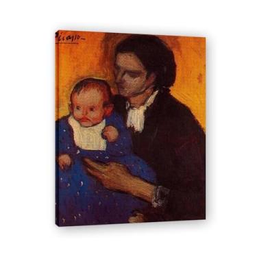 Imagem de Murais Woman With Child Diego Rivera – Arte de realismo socialista mexicano, muralista do século 1714, coleção clássica do museu de Nova York para decoração de casa 80 x 96 cm