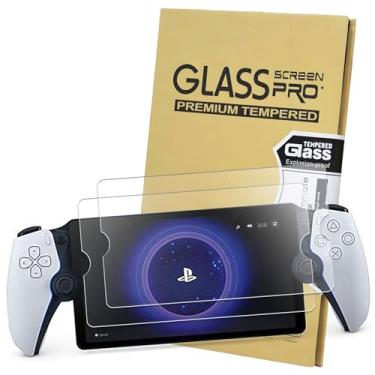 Imagem de KEANBOLL Pacote com 2 protetores de tela de vidro temperado compatível com o portal Sony Playstation PS5 (20.3 cm, 2023), vidro temperado ultra transparente e de dureza 9H