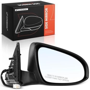 Imagem de A-Premium Espelho Retrovisor Elétrico Lateral Do Passageiro - Compatível Com Toyota Camry 2015, 2016 E 2017, Aquecido, Manual, Dobrável, Preto, Visão Traseira Externa