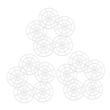 Imagem de COLLBATH 15 peças de placas de prensa de malha de fermentação para decapagem de legumes e cerveja caseira fixador de prensa de pote de plástico compacto para Kimchi e fermentação de bebidas