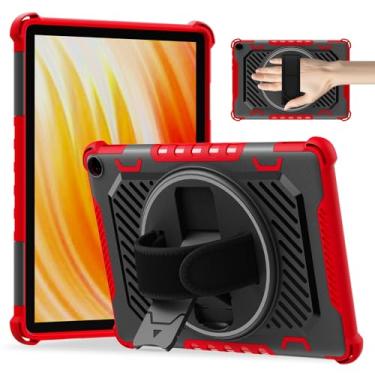 Imagem de ROISKIN Capa para tablet HD 10 versão 2023 13ª geração com alça de mão com suporte giratório 360 (sem protetor de tela também para iPad Sony iPhone 10 polegadas