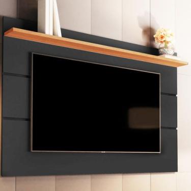 Imagem de Painel para TV Até 70 Polegadas Vivare New 1 Prateleira Black/Freijo -