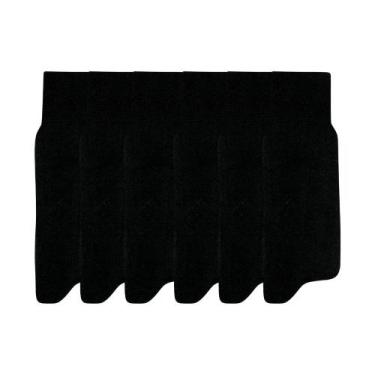 Imagem de Kit 6 Pares De Meia Mash Social Cano Longo Lisa 100% Algodão, Preto, Ú