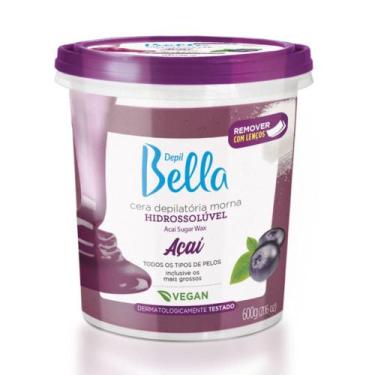 Imagem de Depil Bella Cera Depilatória Morna Hidrossolúvel Açaí 600g