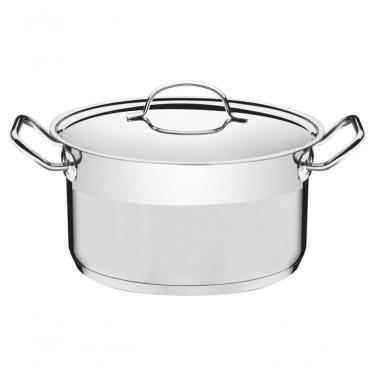 Imagem de Caçarola Funda Tramontina Professional 28cm Em Aço Inox Com Detalhe Satinado