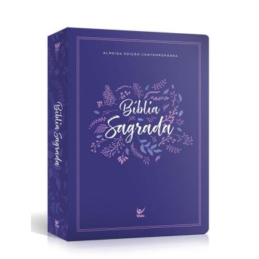 Imagem de Biblia Aec - Letra Grande - Capa Pu Impresso - Roxa