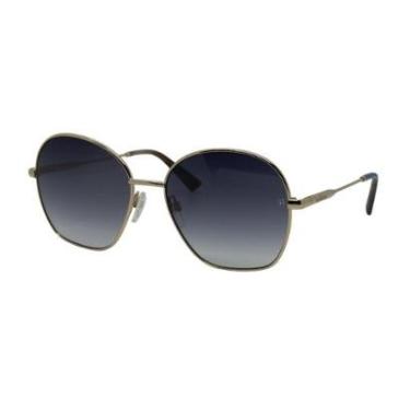 Imagem de Óculos Solar Ana Hickmann Gabi 1 04b Brilho Lente Azul Degradê-Feminino