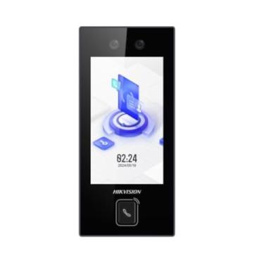 Imagem de Controlador de Acesso Facial 4.5" com Cartão M1, PIN e Áudio Bidirecional Hikvision DS-K1T344MX-E1