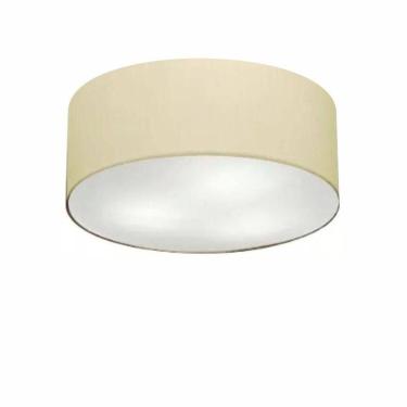 Imagem de Plafon Para Sala Cilíndrico Sl-3046 Cúpula Cor Algodão Crú