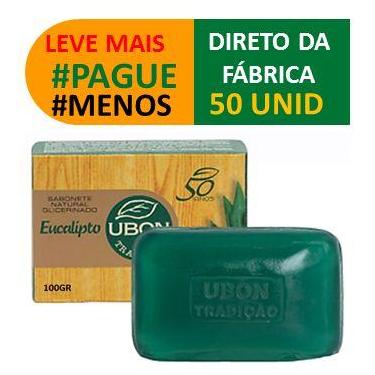 Imagem de Sabonete Eucalipto 100g Caixa Com 50 Unid Direto Da Fabrica Glicerinad