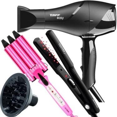 Imagem de Secador De Cabelo Taiff 1700w Ions Profissional Ar Quente Frio Preto D