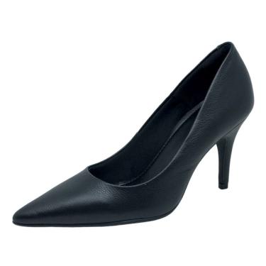 Imagem de Scarpin Feminino Salto Fino Médio Couro Lia Line 2292.71567
