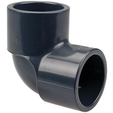 Imagem de NIBCO Encaixe de tubo de PVC série 4507, cotovelo de 90 graus, Schedule 80, soquete de 3/4"