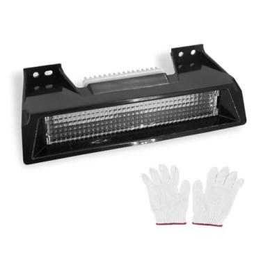 Imagem de Dokili Terceira luz de freio LED compatível com Hummer H3 2006-2010 Luz de parada de montagem alta central lâmpada preta com lente transparente 19330403 16HZ59C
