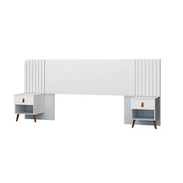 Imagem de Cabeceira Box Ripada 106x225cm Lady Branco