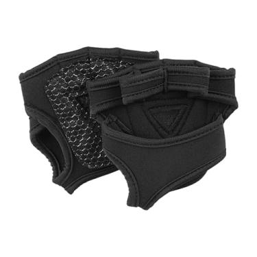 Imagem de oshhni 2 peças de protetores de para levantamento de peso, luvas de proteção para palma, protetores de palma, pegadas para halteres e musculação, Preto, M