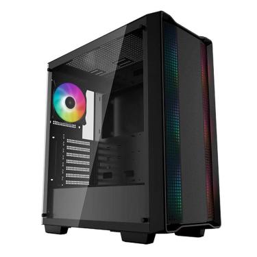 Imagem de Gabinete gamer deepcool cc560 argb, vidro temperado, 4x fans