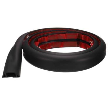 Imagem de HARFINGTON Capa de cabo de 1,2 m L 1,71 x A 0,39 canal interno PVC esconde extensão, protetor de fios para evitar desvios de cabos, gerenciamento de cabos, preto