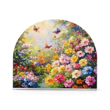 Imagem de xigua Porta-guardanapos para mesas de flores silvestres e borboletas – Porta-guardanapos para cozinha, porta-guardanapos de mesa, porta-guardanapos de coquetel, porta-guardanapos de papel401