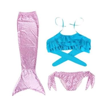 Imagem de Cauda de sereia para crianças 2025 novas meninas cosplay sereia cospla