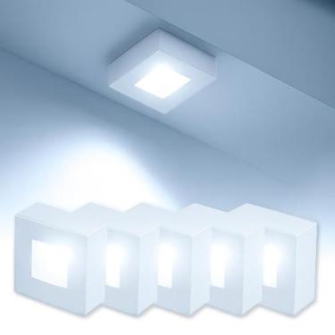 Imagem de Kit 10 Spot Beiral Led Incluso de teto 6500k Branco Frio Bivolt Quadra