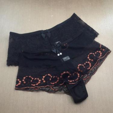 Imagem de Calcinha Lyllys em Renda Cor:PretoTamanho:P - De Prazer, Preto, P