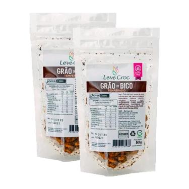 Imagem de Kit 2X: Grão de Bico Temperado Sem Glúten Leve Crock 50g