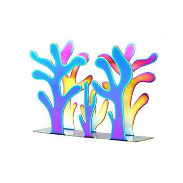 Imagem de Suporte de toalha de papel moderno de aço inoxidável porta-guardanapos dispensador de lenços suporte de lenços decoração de mesa de jantar cozinha sala de jantar rack de armazenamento de papel (cor: M