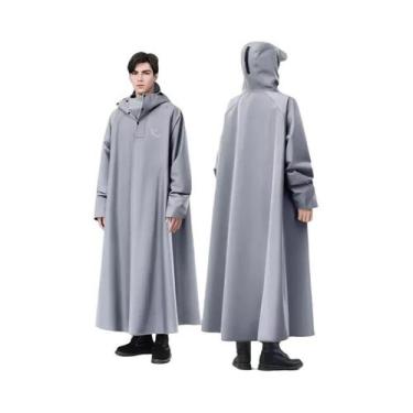 Imagem de Capa De Chuva Unissex Impermeável Oxford Espessa Com Capuz Para Motoci