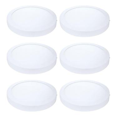 Imagem de Kit 6 Painel Plafon Led Sobrepor Red Neutra 4000K 12W 17Cm