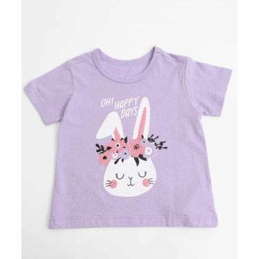 Imagem de Camiseta Infantil Coelho Marisa Tam 1 a 3 Lilás-92043, Lilás, 1