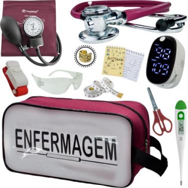 Imagem de Kit Enfermagem Aparelho Pressão Esteto Frete Grátis Promocao - Love Sa
