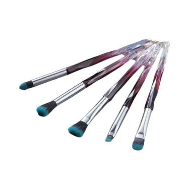 Imagem de Conjunto De Pincéis De Maquiagem Sintéticos Roxos Profissionais Para B