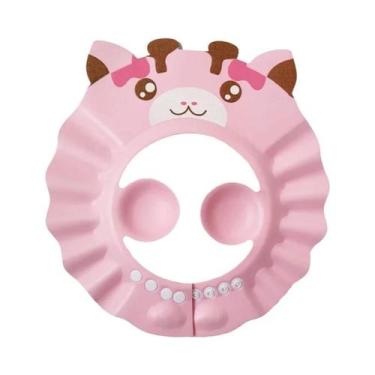 Imagem de Touca De Banho Para Bebê Com Proteção Para Olhos E Ouvidos, Leve E Div
