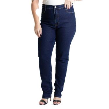 Imagem de Calça Jeans Sawary Cigarrete Plus Size - 280845 - Azul medio 48-Feminino