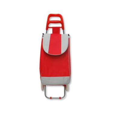 Imagem de Carrinho de feira dobravel bicolor sortido - yins - - YIN'S, VERMELHO