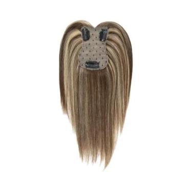 Imagem de Toppers De Cabelo Humano Real Para Mulheres 360 graus Franja 3D Com Cl