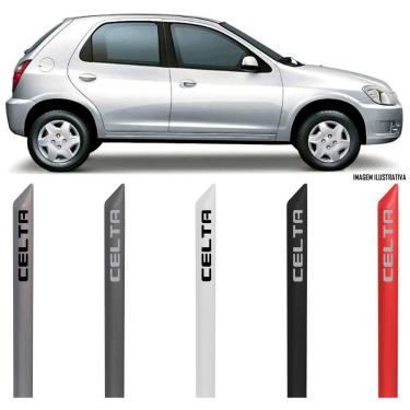 Imagem de Jogo Friso Lateral Pintado Gm Celta 4 Portas 2006 2007 2008 2009 2010 2011 2012 2013 2014 2015 2016