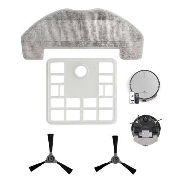 Imagem de Kit Peças Reposição Robô Aspirador Panda Plus AMGR1 – Escovas Laterais + Filtro HEPA + Pano Mop