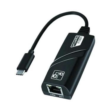Imagem de Adaptador Ethernet Gigabit USB 3.0 Tipo C Para RJ45 100/1000Mbps Placa