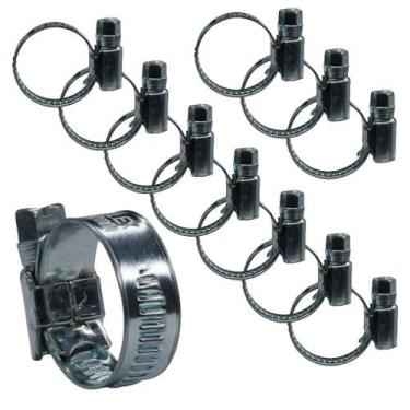 Imagem de KIT 10 Abraçadeira 14X22mm com parafuso sextavado - Lumaflex