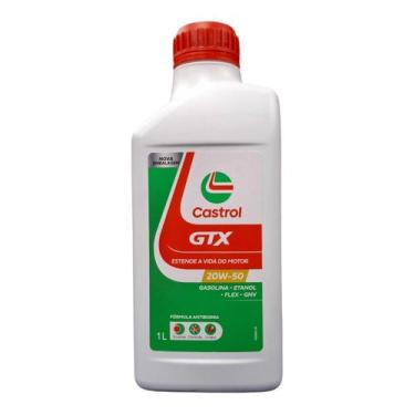 Imagem de Óleo de Motor Castrol GTX 20W-50 - Lubrificante Mineral Elimina a Borr